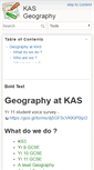 Mobile Screenshot of kasgeography.co.uk